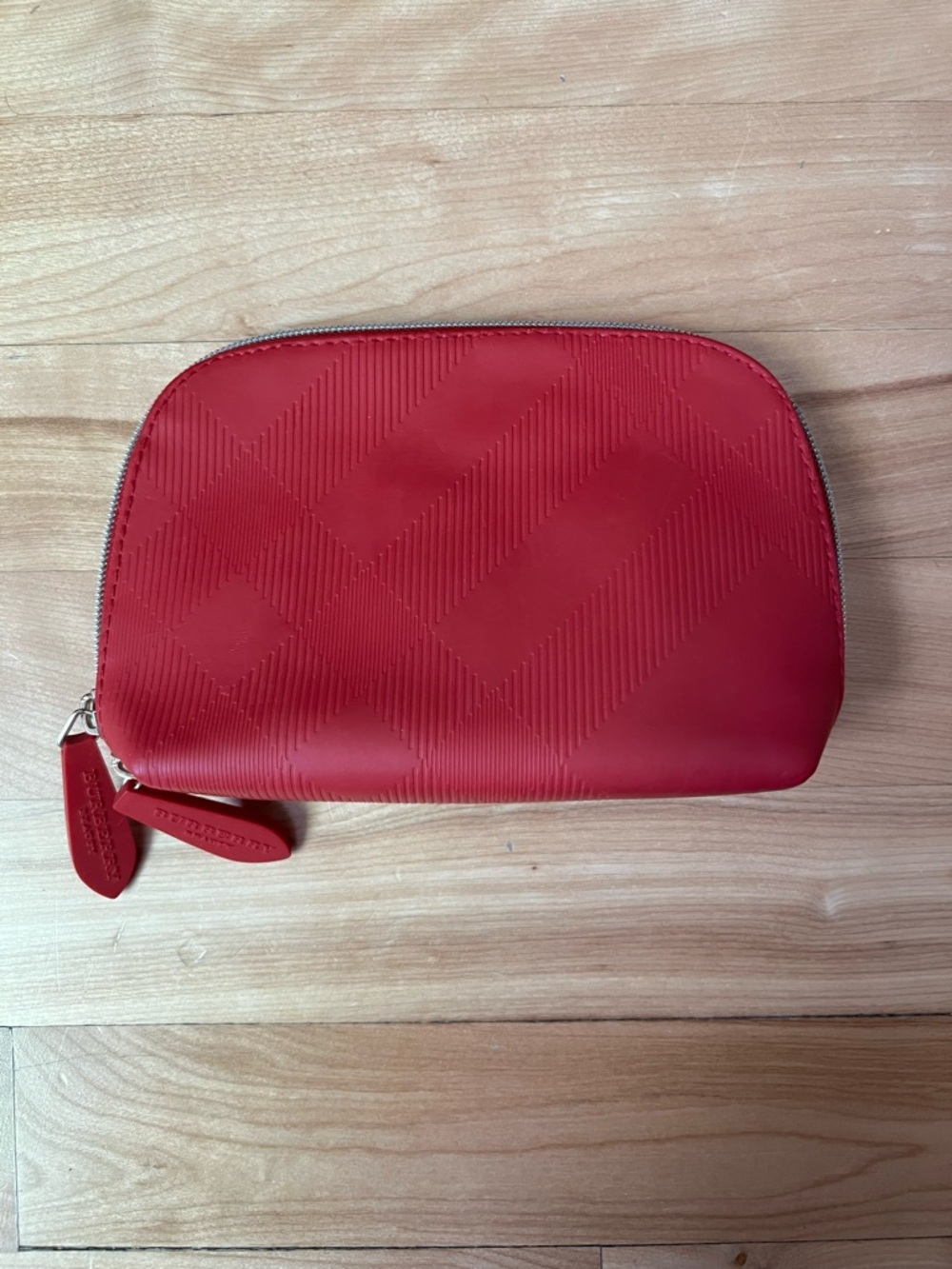 Burberry Red Cosmetic Pouch Small